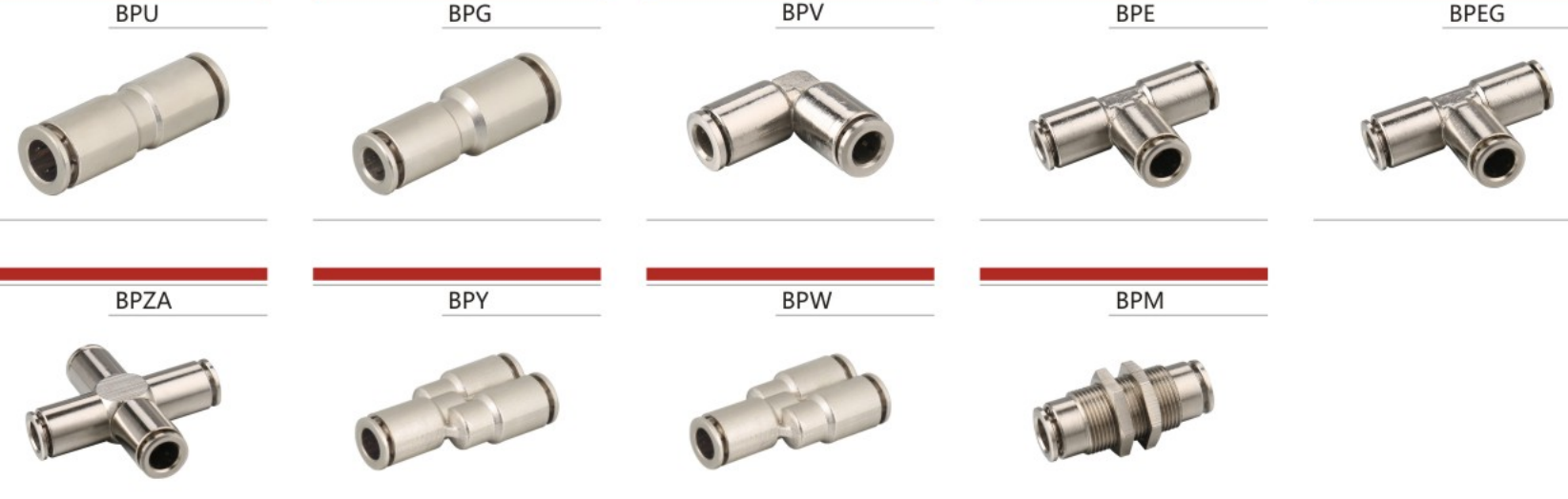 Professional Manufacture Cheap Metric Type Brass One Touch Fitting for Sale