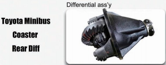 Rear Differential Parts Accessories Fit for Toyota Minibus Coaster With Side Final Gear Pinion Spider Retarder Case Yoke