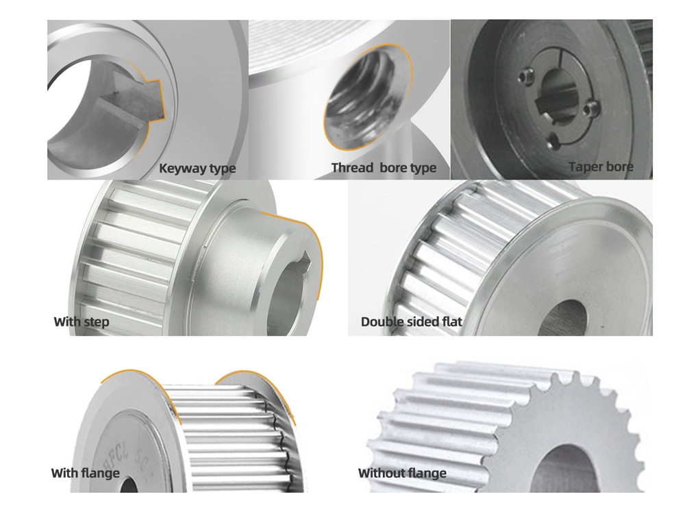 Custom Aluminum Cogged Pulley And Belt
