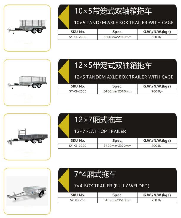 New 10x5 Tandem Axle Box Utility Trailer 900mm Cage Fully Welded Galvanised trailer For Sale