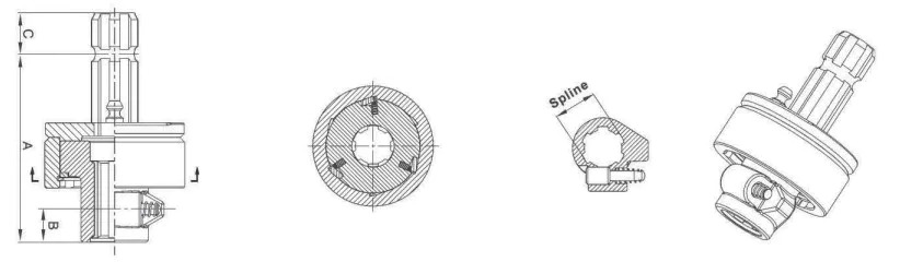 Competitive Price RA Series Overruning Clutch for PTO Shaft