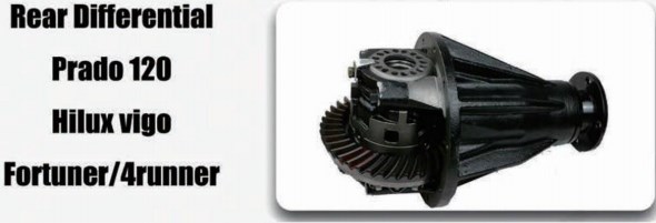 Rear Differential Parts Fit for Toyota Prado 120Hilux Vigo Fortuner/4runner With Side Final Gear Pinion Retarder Case Yoke