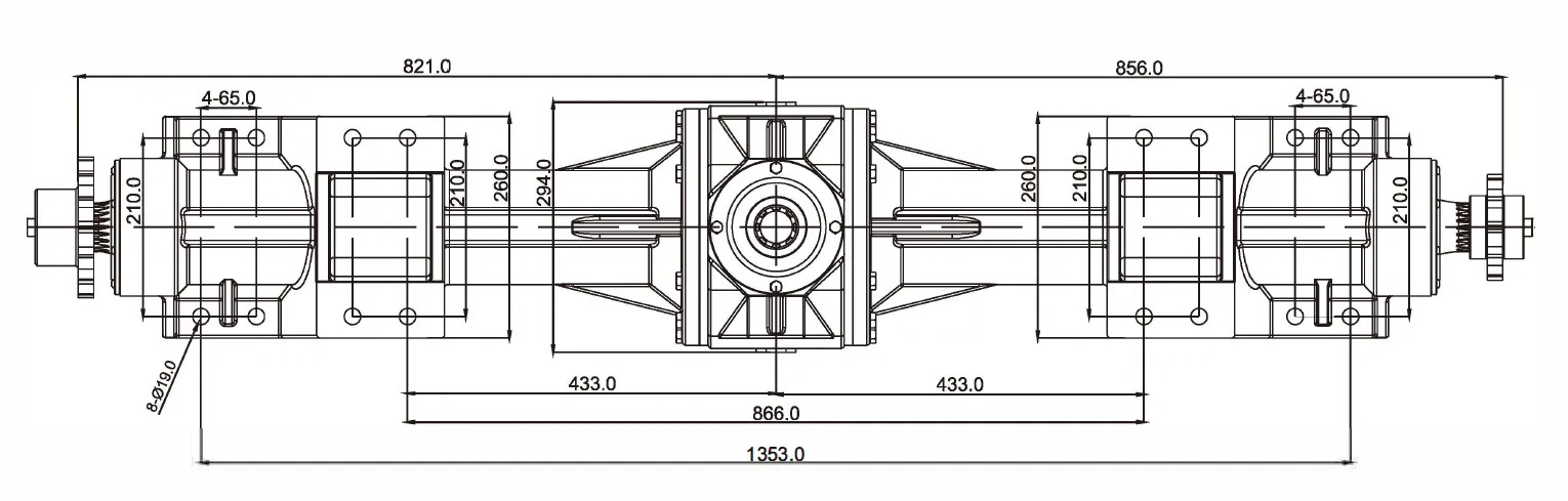 Round Baler And Harvester Agricultural Machinary Round Baler Gearbox Gear Drive Round Baler Gearbox Speed Reducer For Sale
