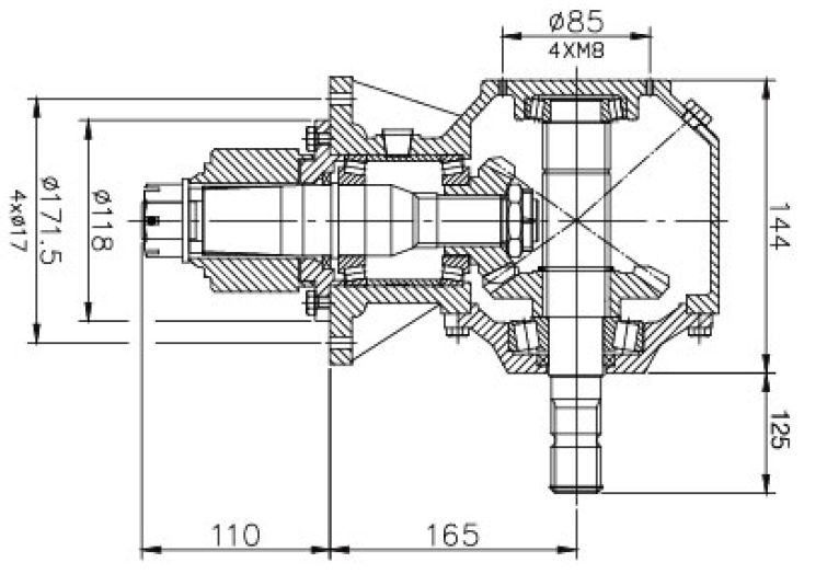 FB05 Agricultural Farm Heavy Duty Lawn Mower Rotary Cutter 15-25HP Transmission Ratio 1:1.917 Gearbox for Sale
