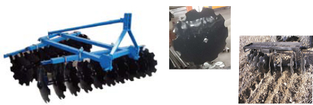 1BZD series agricultural equipment 12 pcs hydraulic opposed heavy duty disc harrow for compact tractor