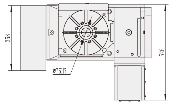 WT-S250 Machine CNC Machining Center Parts CNC Turntable Rotary Table for CNC Machinery