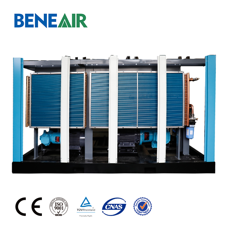 New Design 30 bar ~40 bar High Pressure Oil-free PM VSD Two-stage Screw Air Compressor Driven by Inovance Inverter