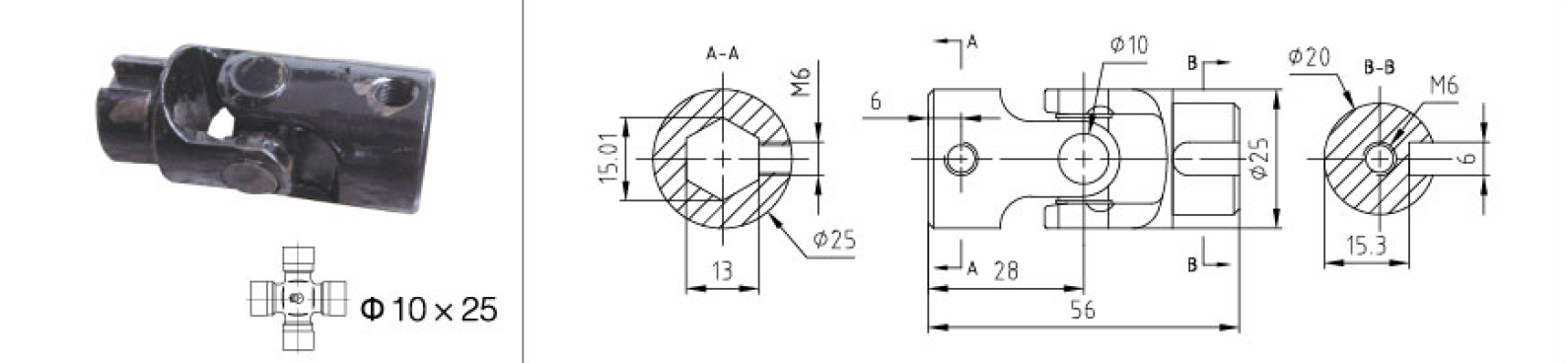 Good Quality Customized Pto Drive Shaft Part Single Shaft Coupling for Sale