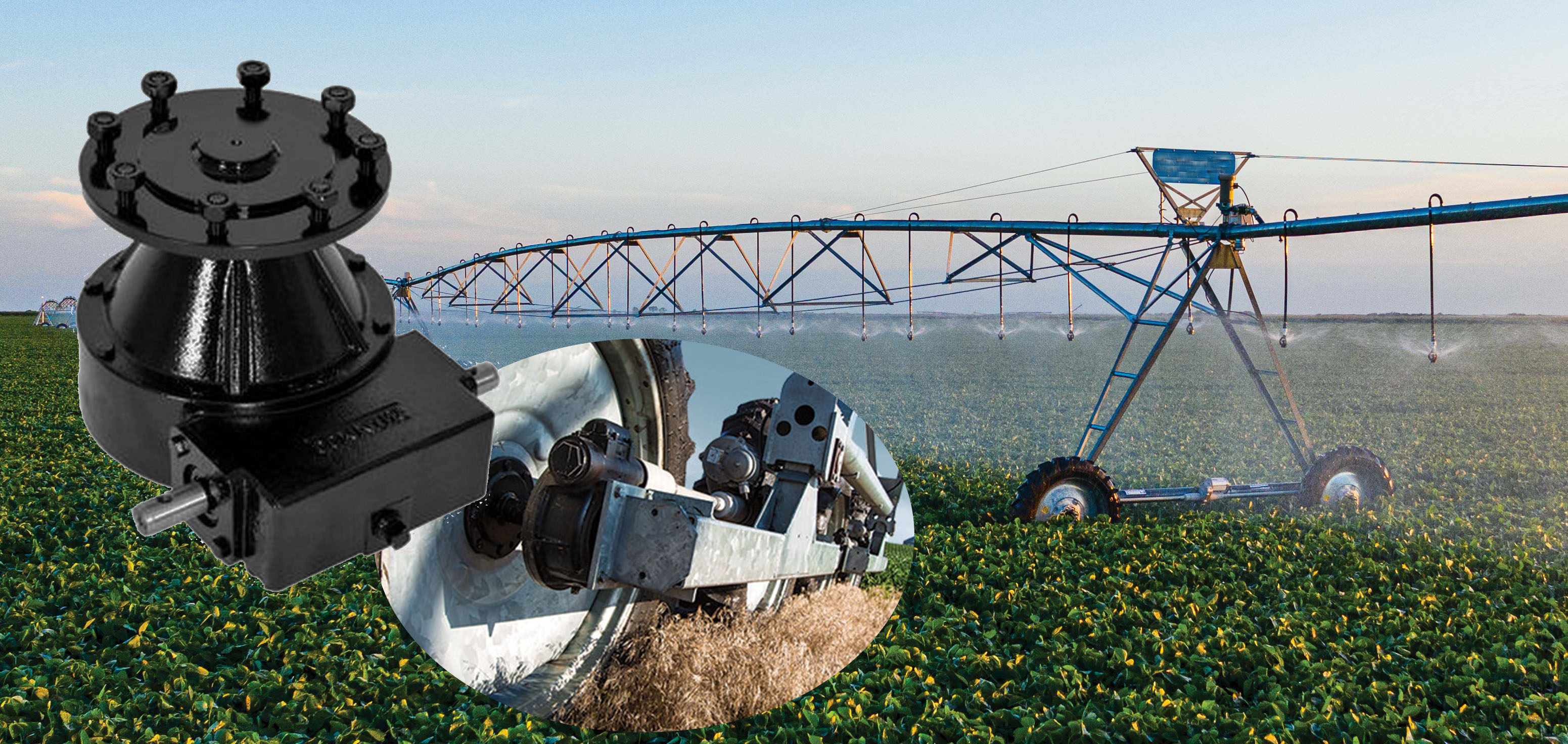 Agricultural Center Pivot System Worm Final Wheel Drive Irrigation Gearbox For Valley Pivots Replacement Of UMC Zimmatic