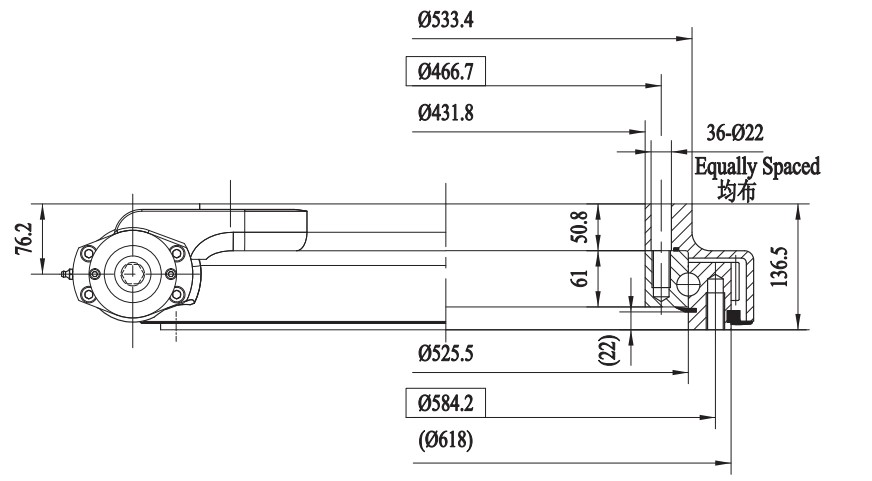 New Arrival Latest Design FGE Series FGE21 Slewing Drive Reducer for Truck Mixer