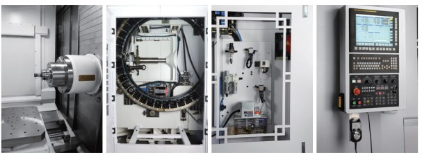 OEM Heavy Cutting SP1016 Double Column Machining Center CNC Lathe With Semi-Closed Loop Control