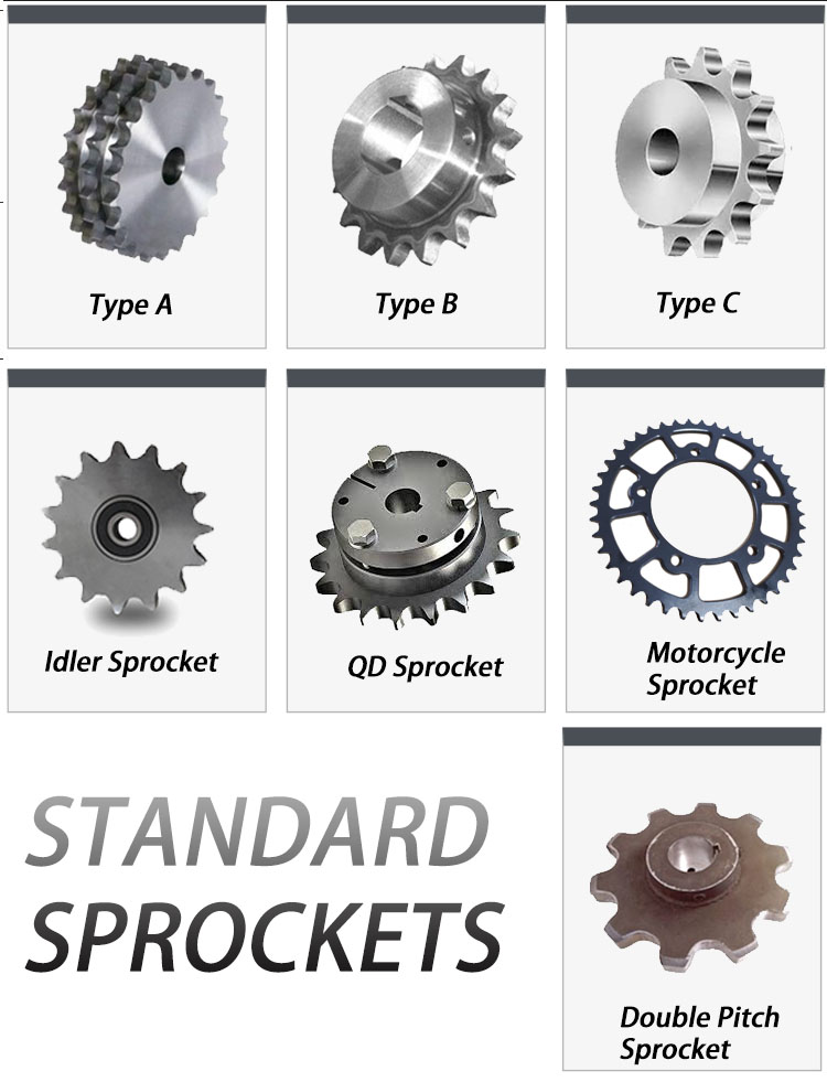 Ansi Din Standard Customized Sprocket Bore Keyway Transmission Industrial Hard Teeth Kit Wheel Roller Chain Sprockets With Hub