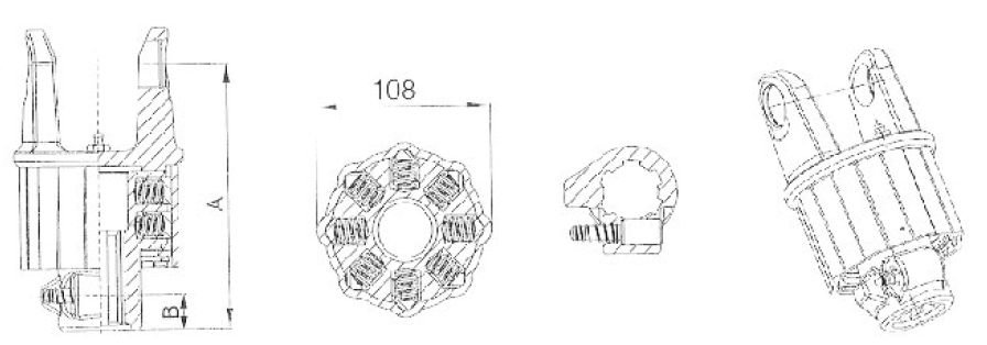 PTO Shaft Parts LP Series Ratchet Clutch for Agricultural Machines with Customer Choice Friction Disc