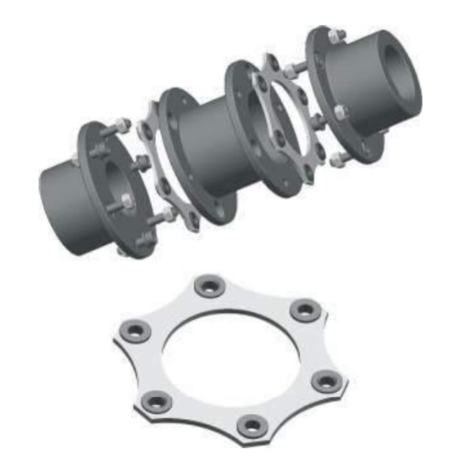 Double Pack Disc Coupling for Pumps