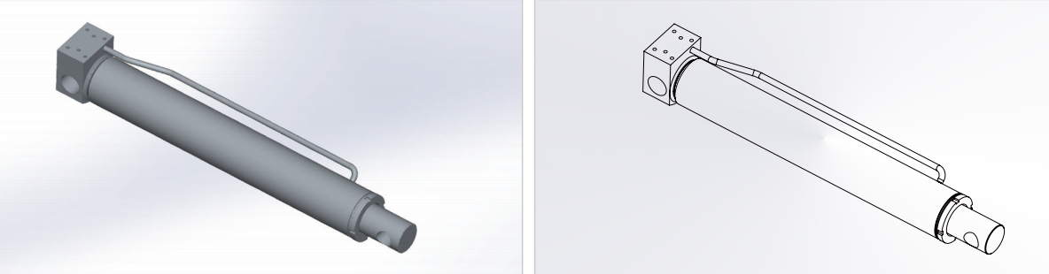 HCYY11112027 Good Quality Professional Factory 24kg Behind Hydraulic Cylinder for Truck Crane Vehicle Frame Support