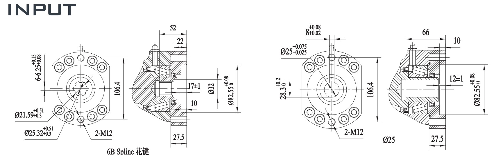 FWA Series FWA17 Slewing Drive Reducer Slewing Drive For Construction Machinery