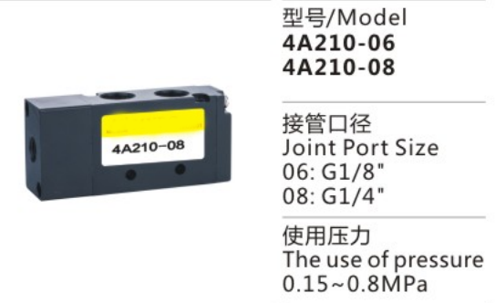 Durable Using 4A200 Series 4A210-08 Pneumatic Control Solenoid Valve for sale