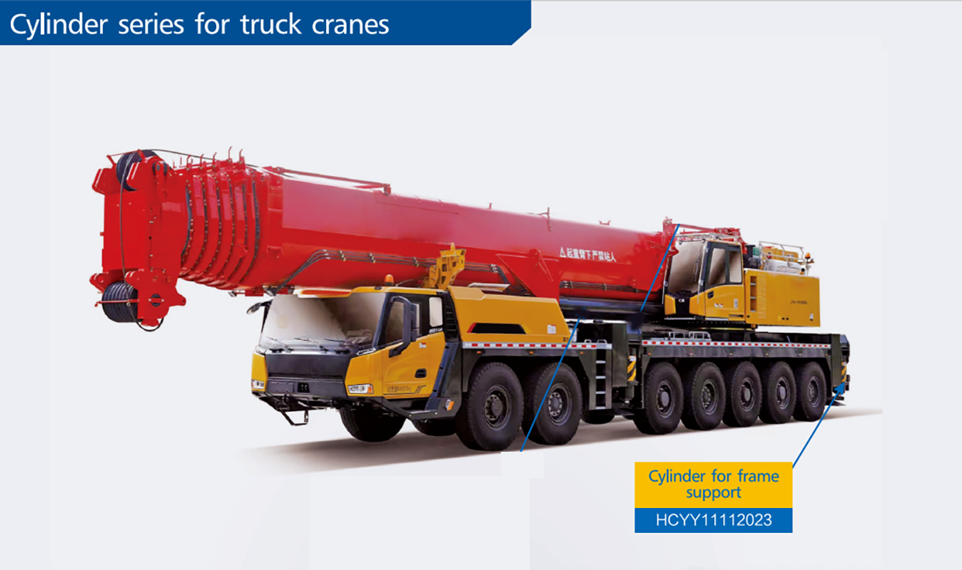 HCYY11112023 Good Quality Professional Factory 123kg Hydraulic Cylinder for Truck Crane Vehicle Frame Support