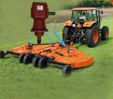 1000 to 540 Tractor Toyota PTO Right Angle Bevel Cutter Agricultural Rotovator Power Rotary Tiller Gearbox for Flail Mower