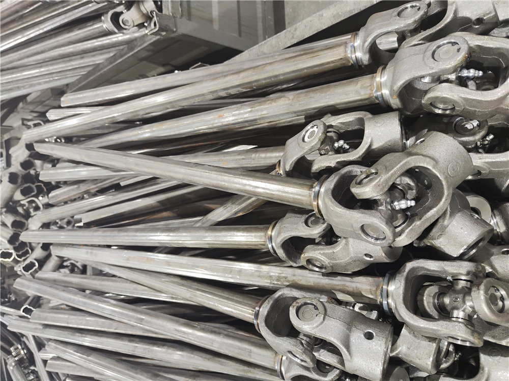 Factory 21 Spline Yoke Triangular Tube 50 Horse Power Drive Cross Kit 30.2*80 L 900 Yellow Sprayed Shaft