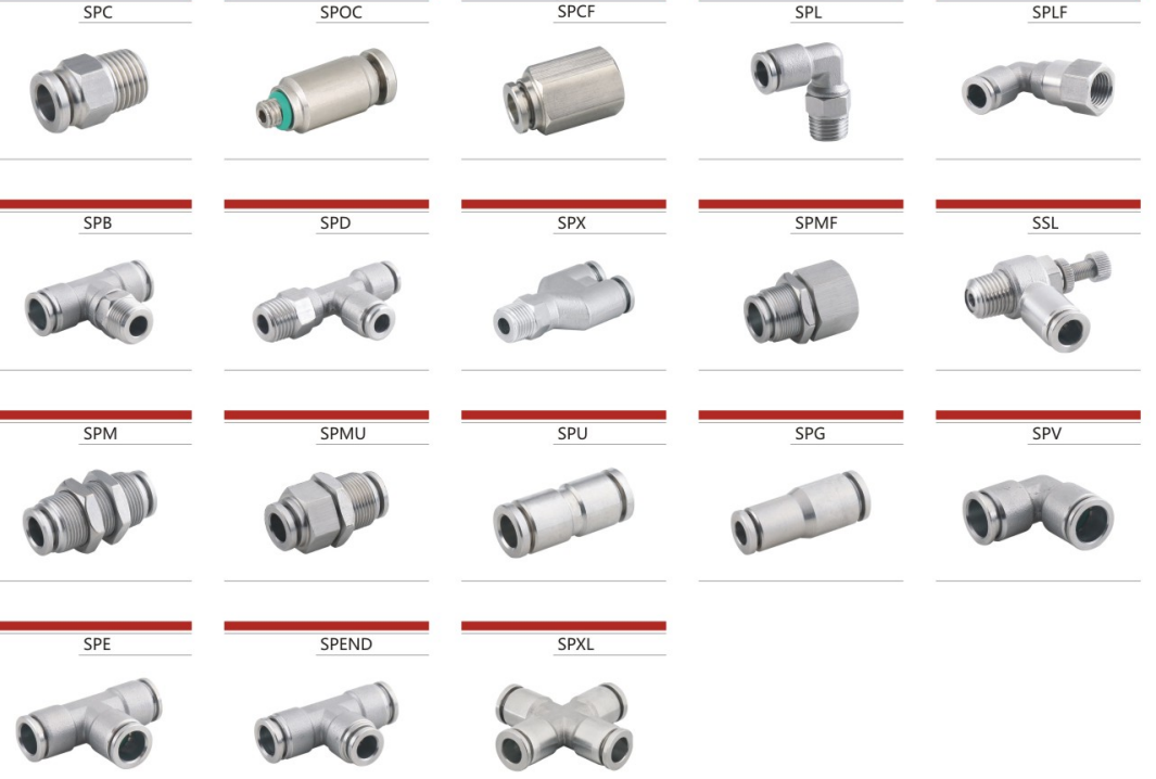 Professional Manufacture Cheap Metric Type Stainless Steel One Touch Fitting for Sale