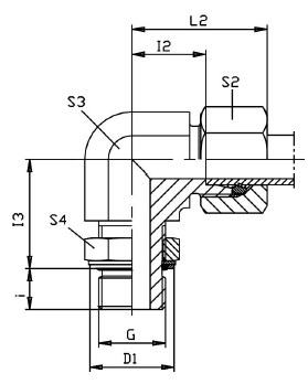 Low Price Adjustable Lock Nut Elbow-WEE-R Hydraulic Fitting For Hydraulic Cylinder Parts