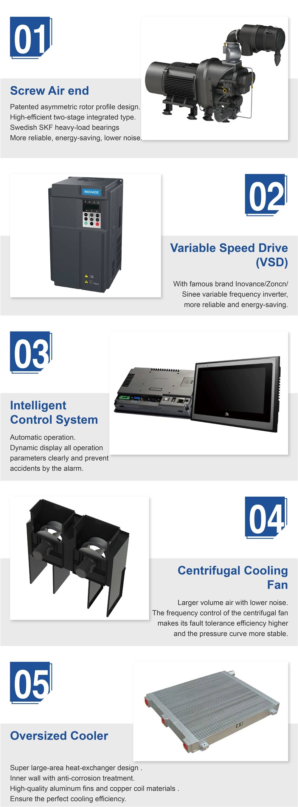 Competitive Price 15KW 20HP 15bar~16bar All in One High Pressure Rotary Screw Air Compressor for Fiber Laser Cutting Machine