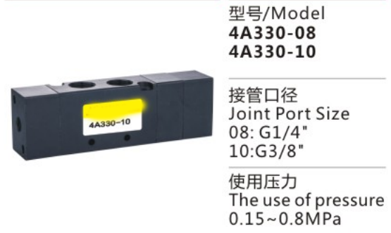 Durable Using 4A300 Series 4A330-08 Pneumatic Control Solenoid Valve for sale