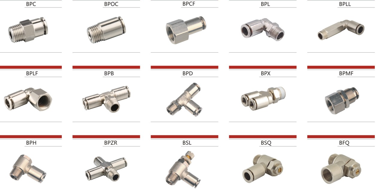 Professional Manufacture Cheap Metric Type Brass One Touch Fitting for Sale