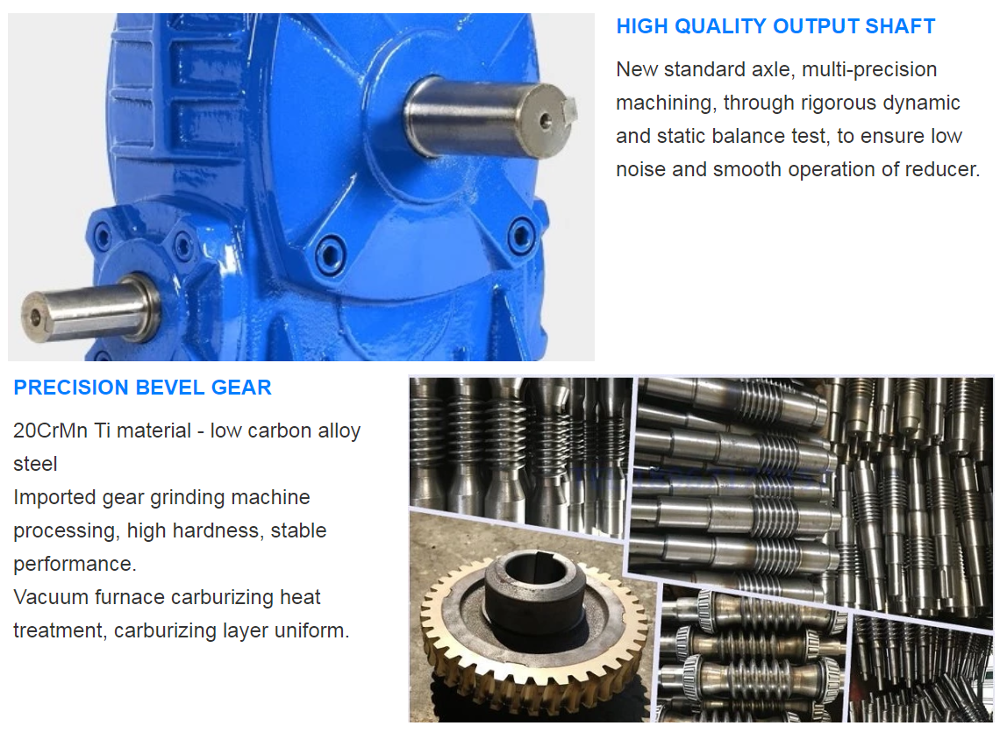 Wpo Wpx Wpa Cast Iron Flange Input Gear Box Vertical Mounted Wp Series Right Angle Geared Motor Reduction Gearbox Worm Reducer