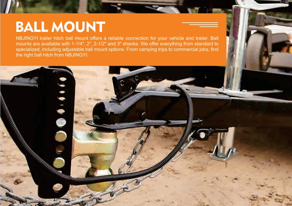 1BJY-HM-69 Trailer Parts and Accessories Capacity 6000lbs Trailer Ball Mount for Hitch Ball Mount Drop
