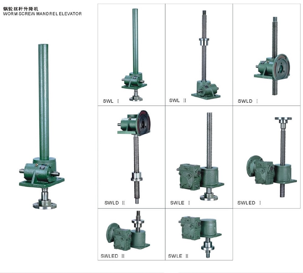 Ball Thread Rod Mechanical Hydraulic Lift Elevator Scaffolding Gearbox Electric Worm Gear Screw Jack for Construction Jump Form