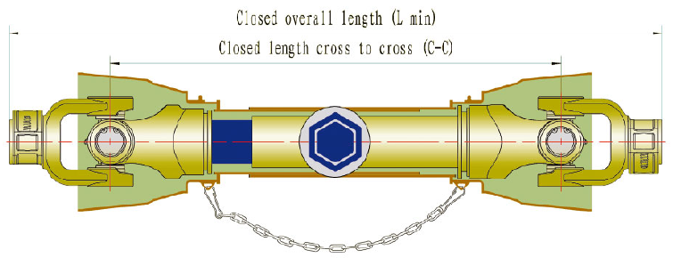 Customized Wholesale Prices D Series Hexagonal Tube PTO Shaft for Agriculture Irrigation