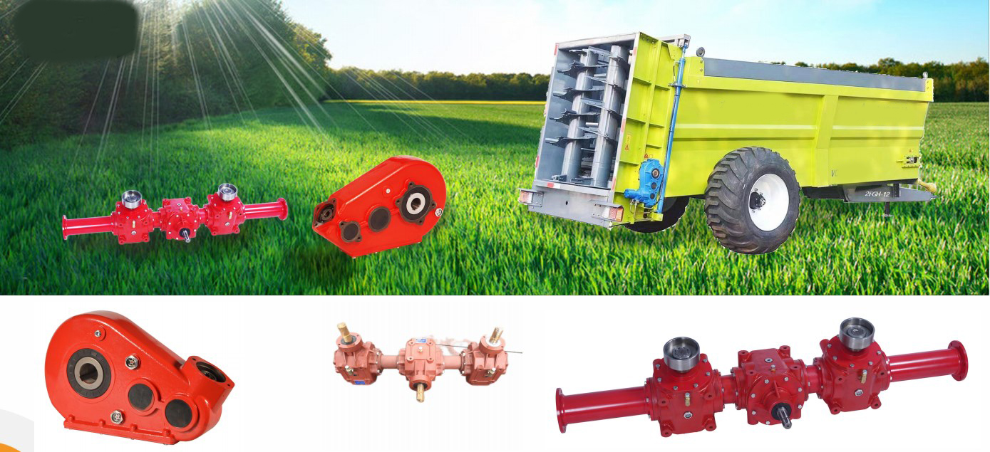 Fertilizer Broadcaster Double Disc Fertilizer Seeder Gearbox Speed Reducer Fertilizer Seeder Gear Drive Gearbox