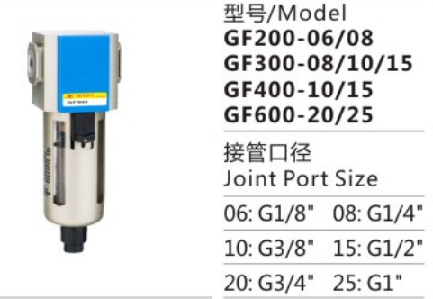 G Series GF400-10/15 Air Source Treatment Unit air drying Filter Pressure Regulator for Compressed Air System