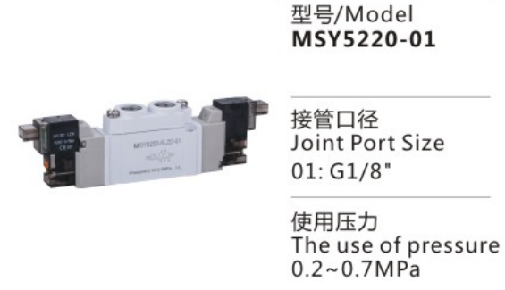 Guaranteed Quality MSY500 Series MSY5152/5220/5320-01 Solenoid Valve for Sale