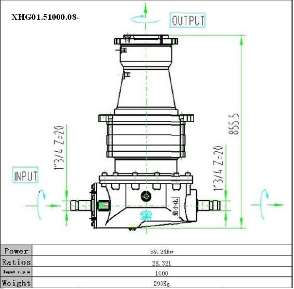 Gearbox Custom XHG01 TMR Series 3 1 Retio Feed Mixer Parts Small Planetary Reduction Gearbox