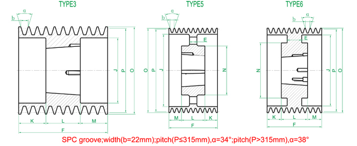 Factory Supply Attractive Price 23 years suppliers SPC 10 Groove Vee pulley