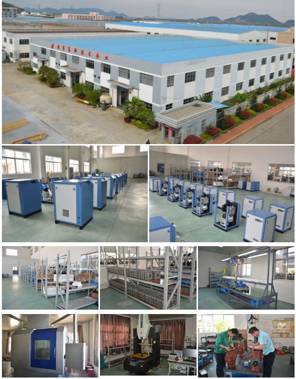 SCR10PM2 7.5kw 10hp Chinese PM VSD Small Screw air Compressor