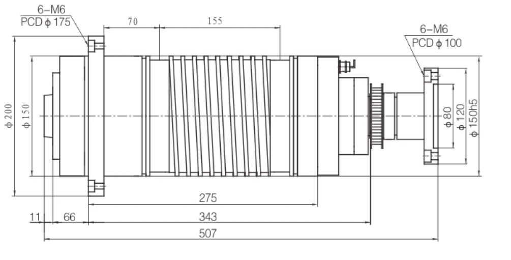 China Professional Manufacture 350V Water-Cooling 3kw Lathe Spindle Motor for Lathe
