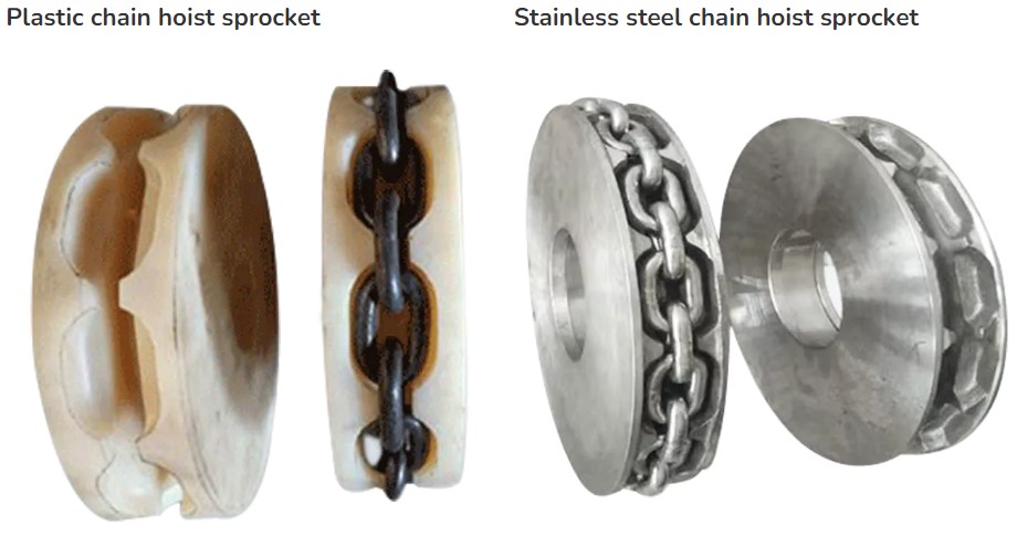 Professional Cheap Hand or Electric Chain Hoist Sprocket for Crane Lifting in steel and stainless steel