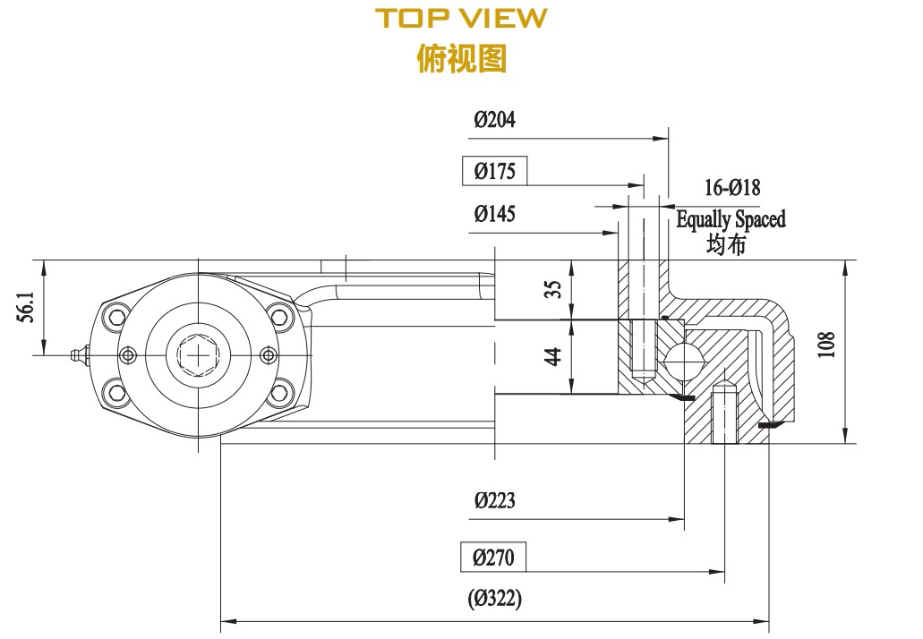 Factory Directly Wholesale FGE Series FGE9 Slewing Drive Reducer for Module Vehicle
