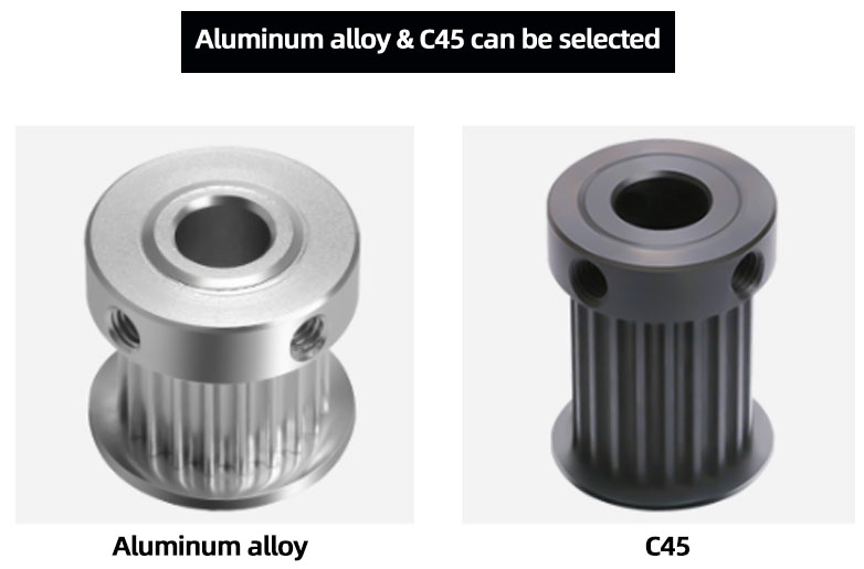 Cnc Tooth Steel Aluminum Synchronous Drive Metric Taper Lock Bush Pilot Bore Metric Pitch XL Htd Gt2 Timing Belt Pulleys