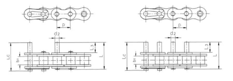 Transmission Short Pitch Conveyor Chain Attachments