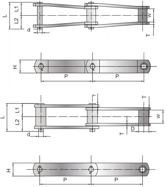 Good Quality Stainless Steel Sewage Treatment Chain and Sprockets for Wholesale