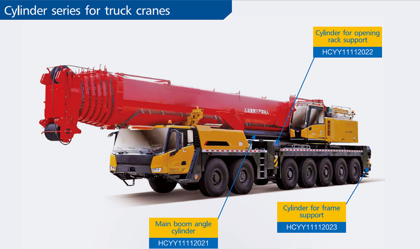 HCYY11112023 Good Quality Professional Factory 123kg Hydraulic Cylinder for Truck Crane Vehicle Frame Support