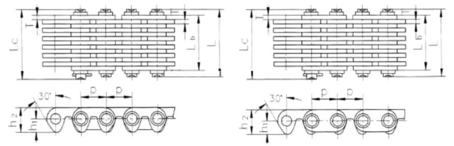 Factory Conveyor Flank Contact Inverted Tooth Stainless Steel Silent Chain