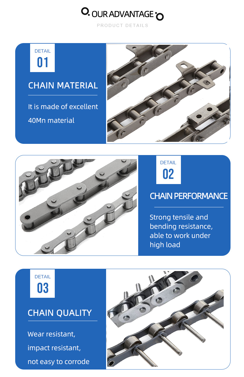 Carbon Steel High Quality Motorcycle Chain 520