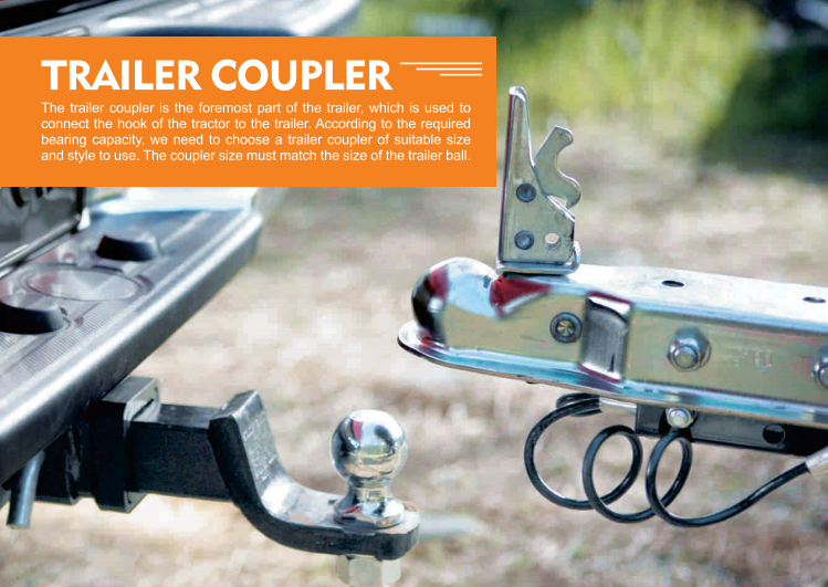 1BJY-TC-08 Trailer Parts and Accessories 5000LBS A-Frame Trailer Coupler for Ball Size 2inch