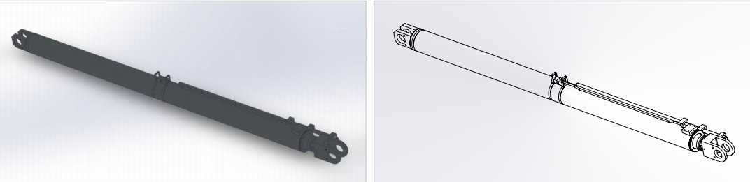 HCYY11112019 Good Quality Professional Factory 820kg Hydraulic Cylinder for Preventing Rear Tilt of Boom
